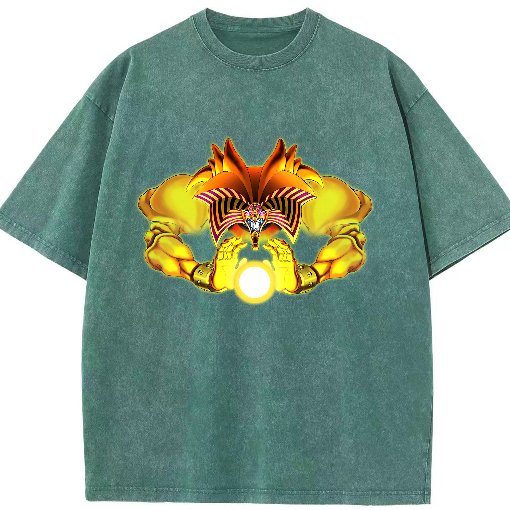 （画像用） 遊☆戯☆王 Yu-Gi-Oh! 綿100% ヴィンテージ風 半袖Tシャツ（フロントプリント）